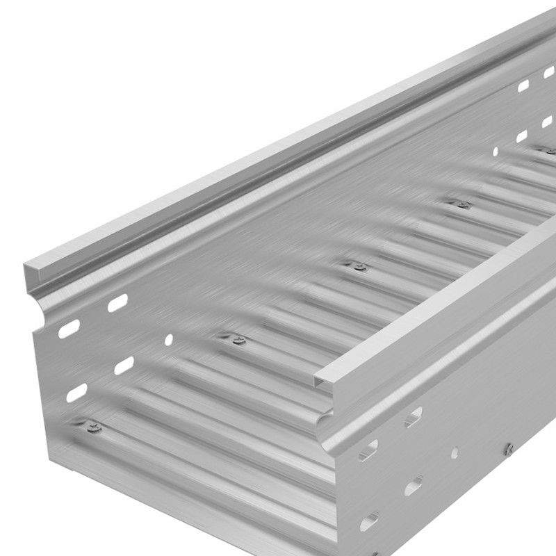 مقطعة على علبة الكابلات المموجة 50mm-500mm القدرة على الحمل 20-100kg/M الفضة